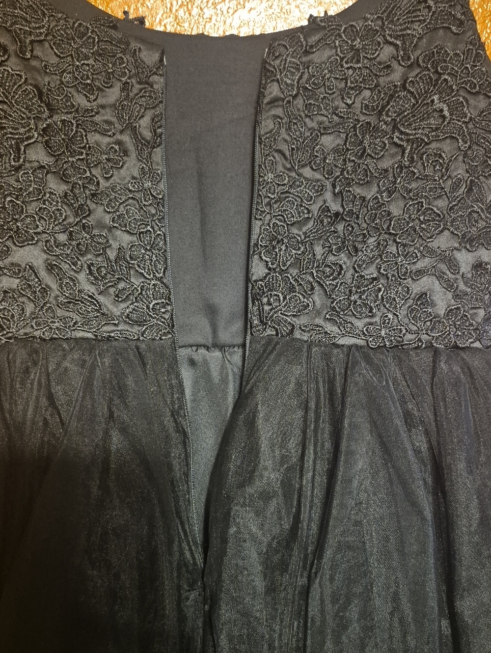 Source Unknown Black Lace Bodice Tulle Girls' Formal Dress - Picture 2 of 7